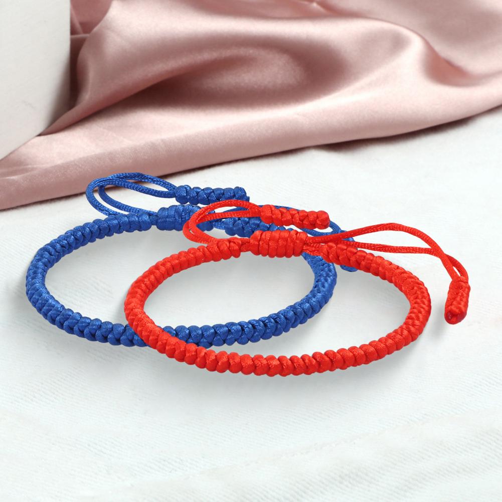 Ethnic Fashion Meaning - Handgewebtes Armband, verstellbares handgefertigtes geflochtenes Armband-Set
