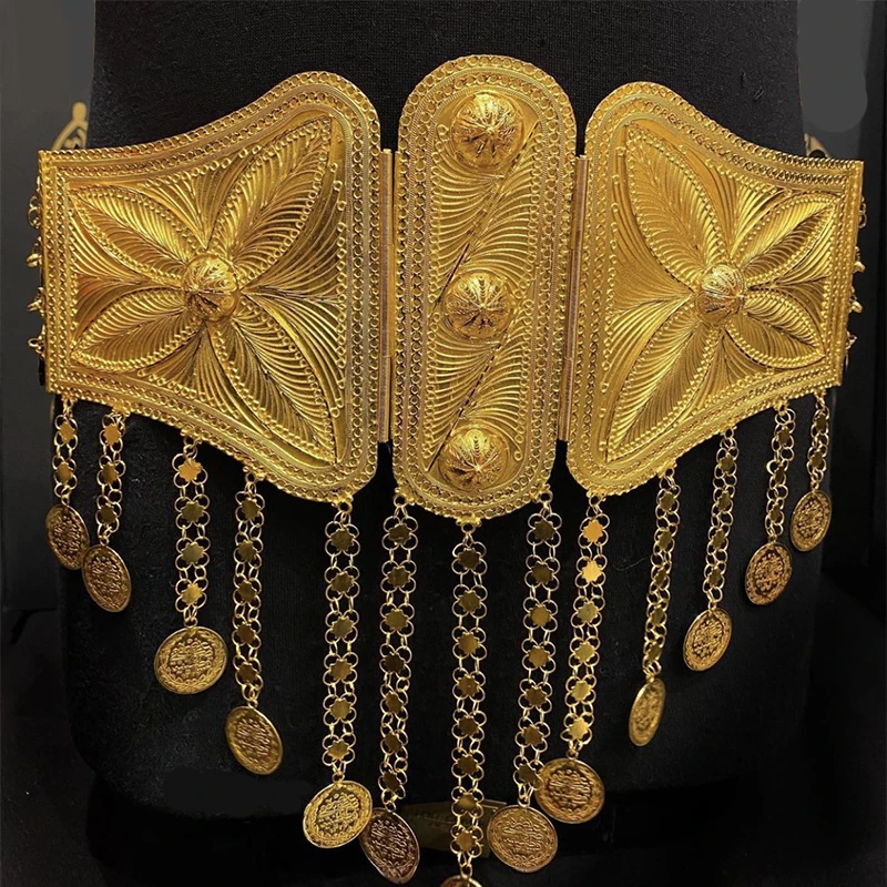 Ethnic Fashion Co In - Kurdish Luxus Hochzeit Schmuck Vergoldet Kette