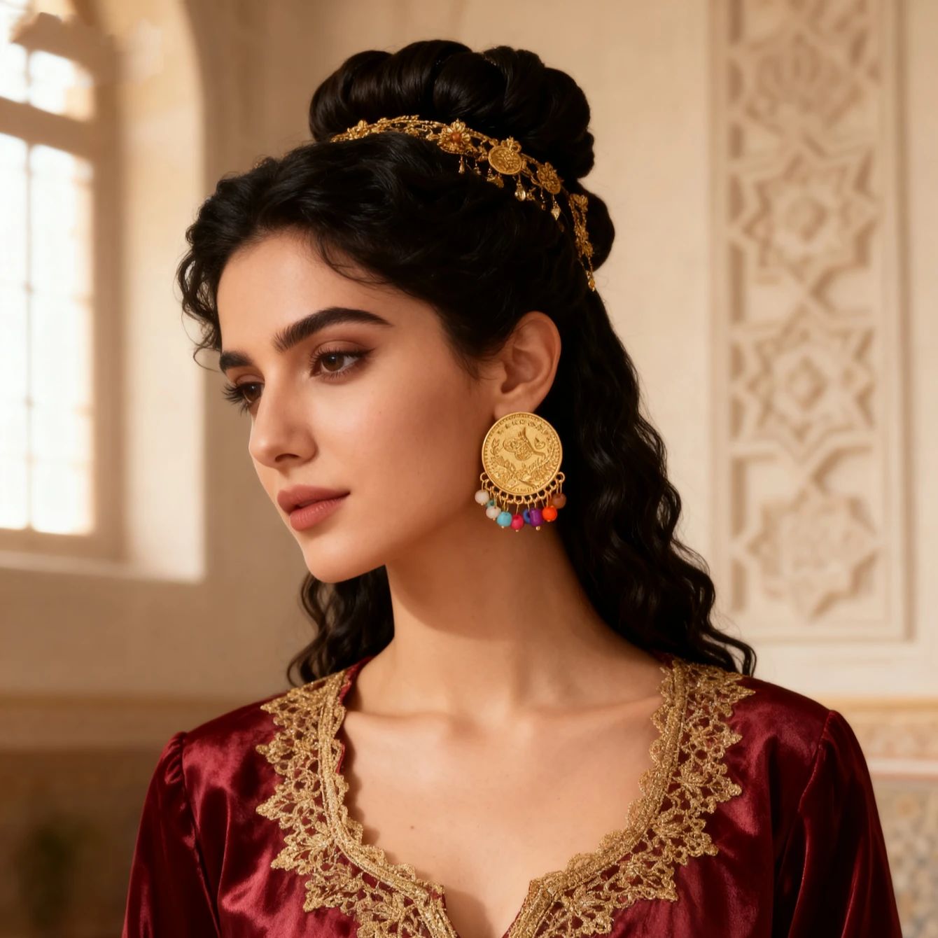 Türkischer Münzohrring, vergol – Ethnic Fashion Co In Bewertung und Preis