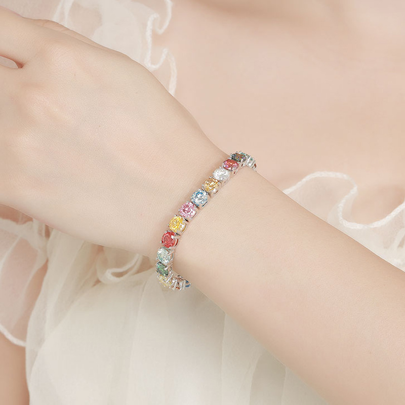 Dopaminfarbenes Moissanit-Plat – Ethnic Fashion Trend Bewertung und Preis
