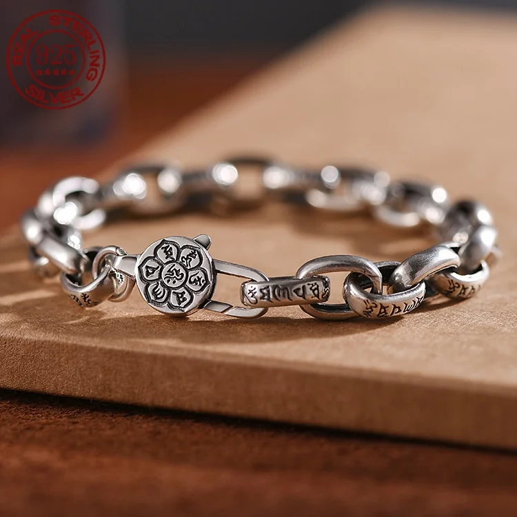 S925 Silber Sechs-Wort-Wahrhei – Ethnic Fashion Trend Bewertung und Preis