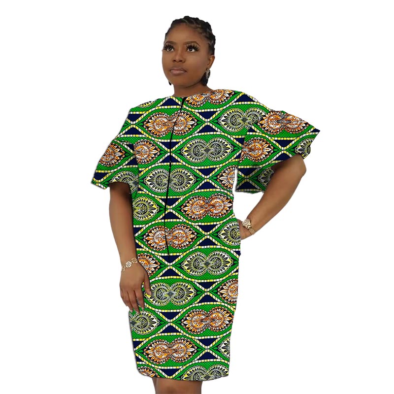 Afrikanisches Modekleid mit Lo – African Ankara Print Bewertung und Preis