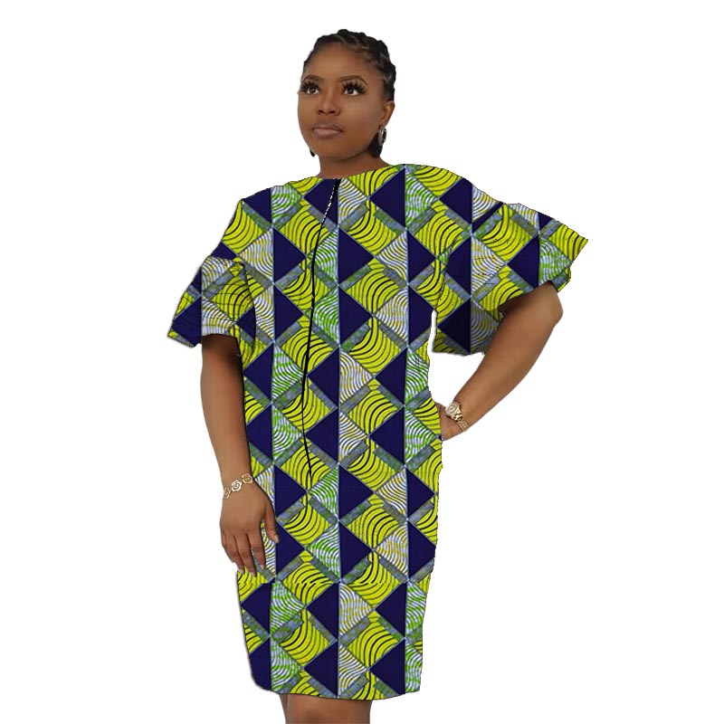 Afrikanisches Modekleid mit Lo – African Ankara Print Bewertung und Preis